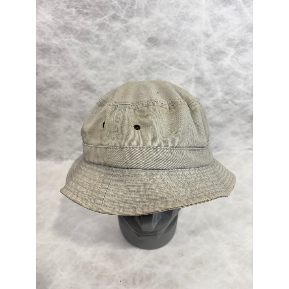 Dorfman Pacific Khaki Tan Cotton Bucket Hat S/M Outdoor Fishing Sun Hat